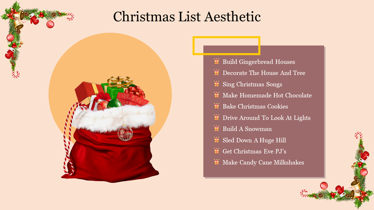 Christmas List Aesthetic